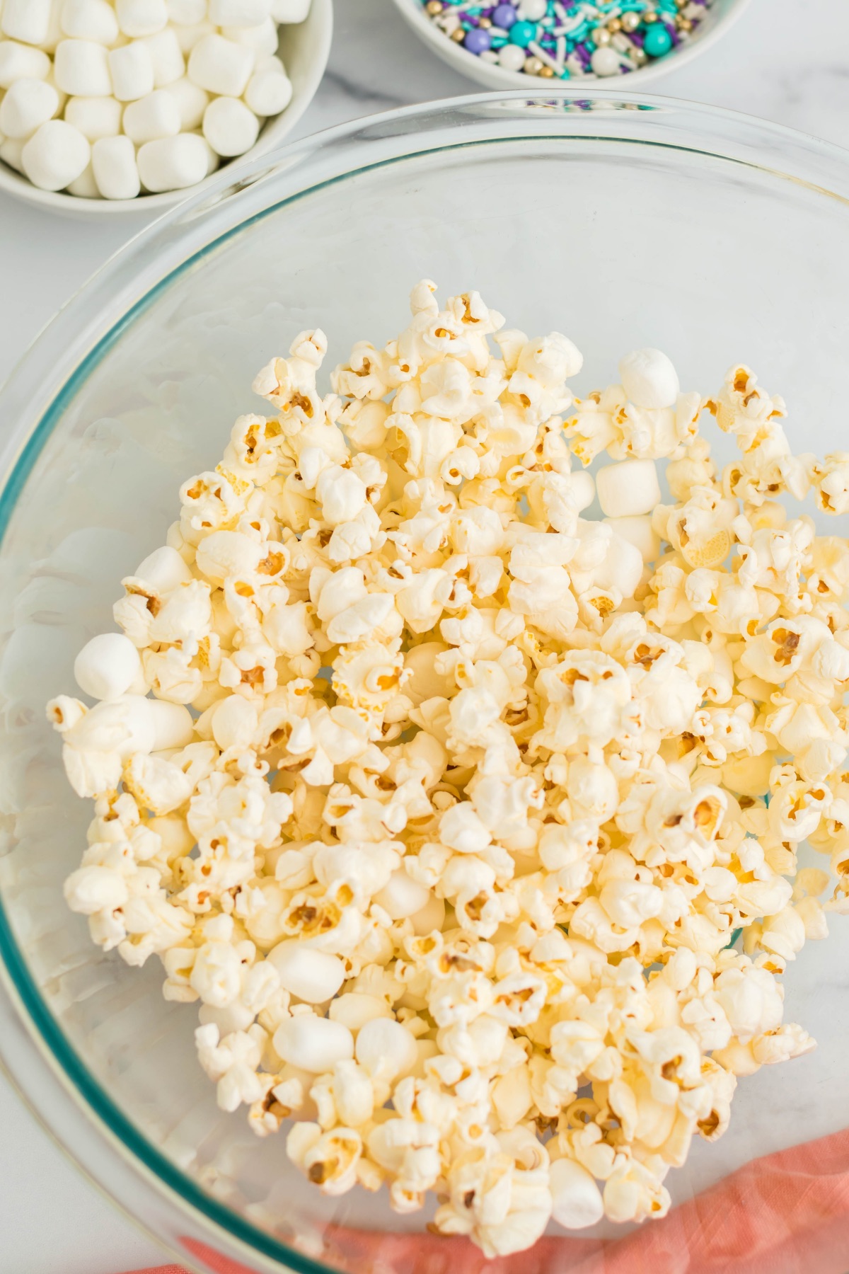 popped popcorn with salt