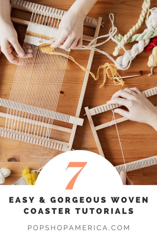 7 Patterned Coaster Weaving Tutorials Pop Shop America
