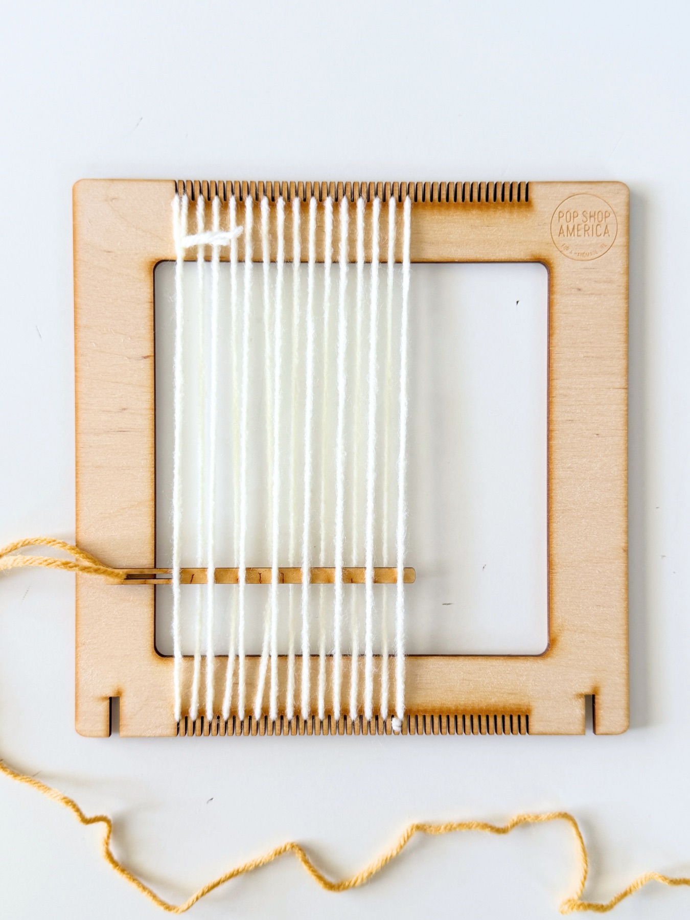 creating the first weft coaster weaving web