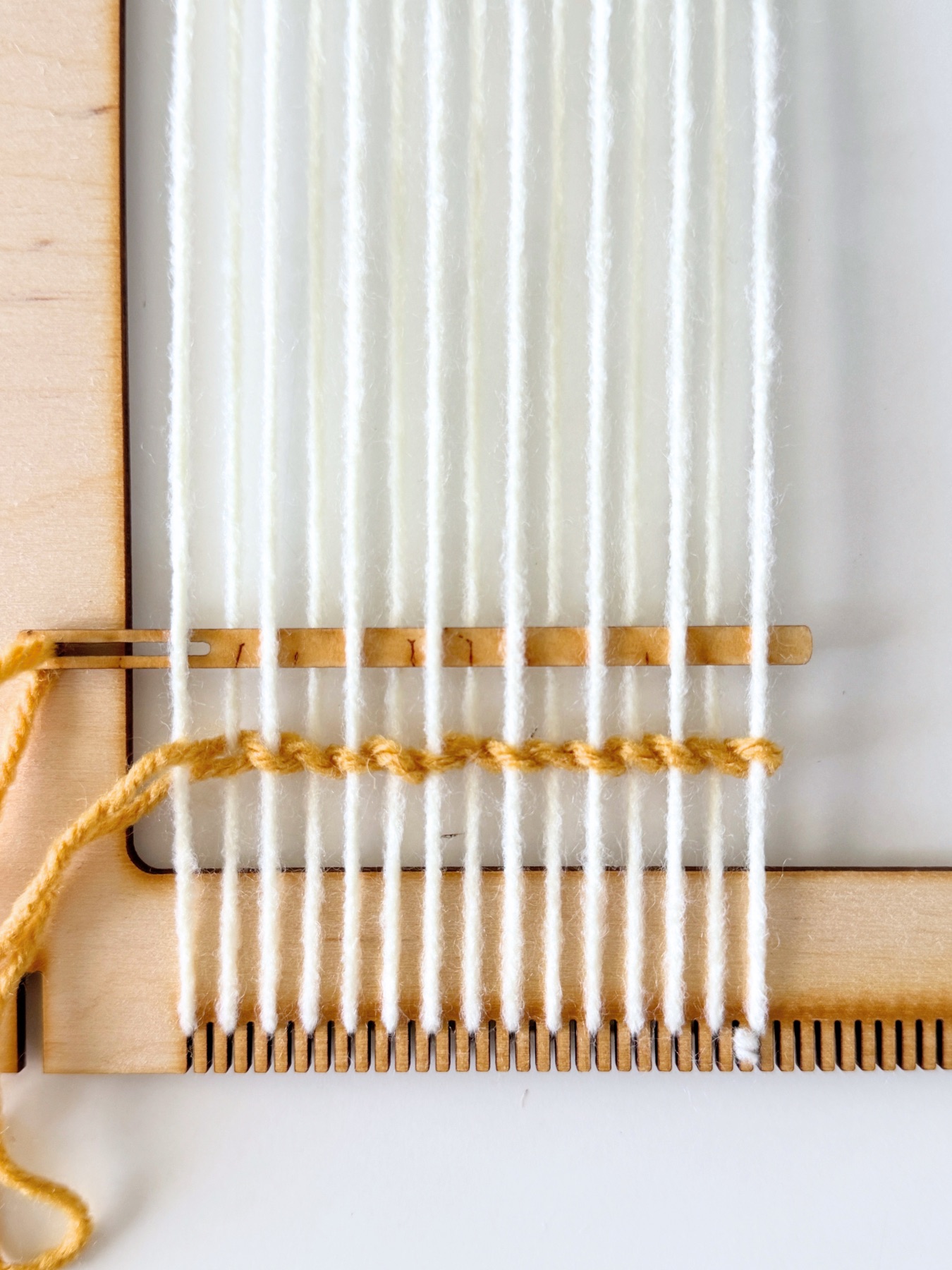 start the tabby weave again web