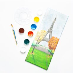 acrylic paint Eiffel Tower for beginners