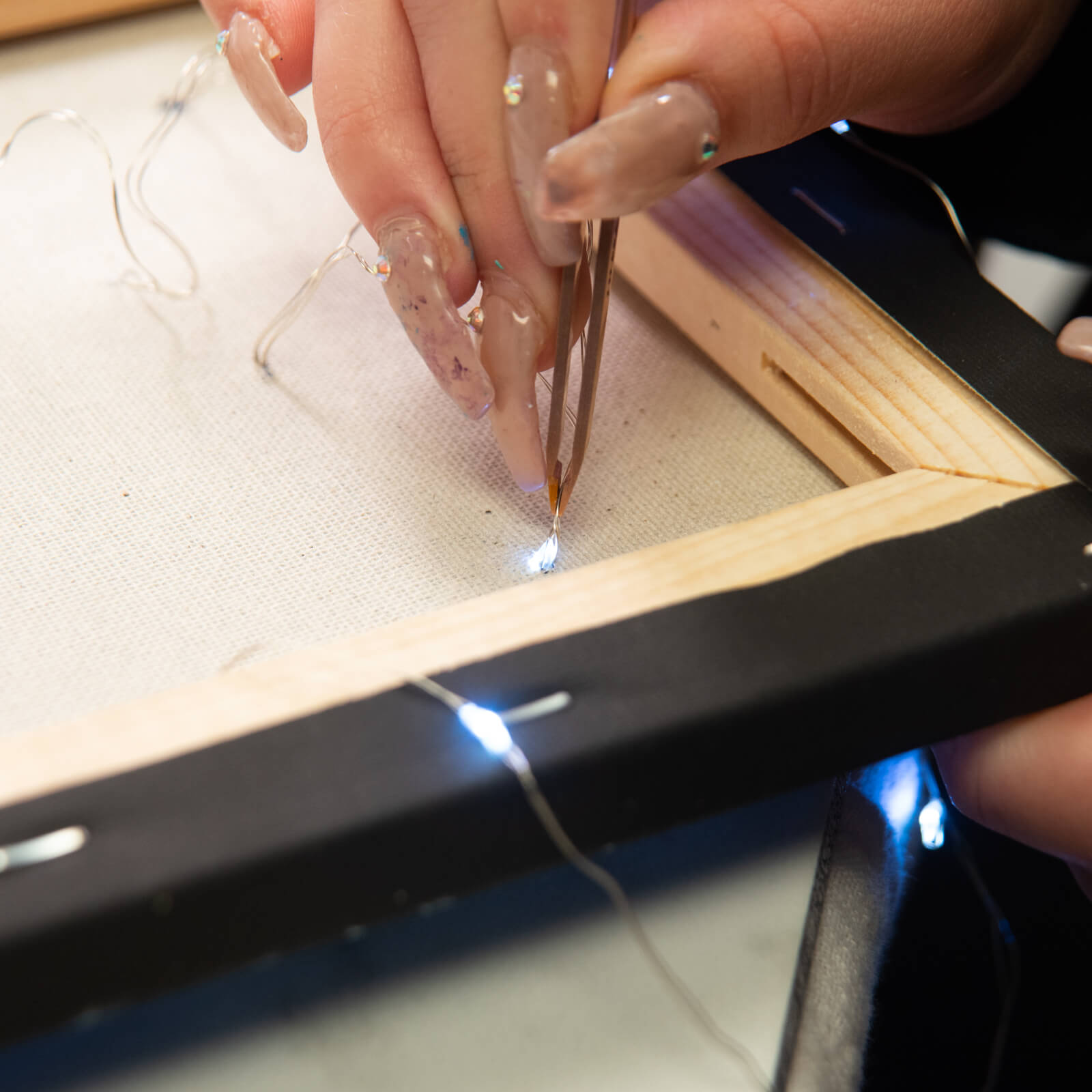 black light painting installing the led lights black light painting installing the led lights