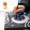 crafting with the black canvas painting set
