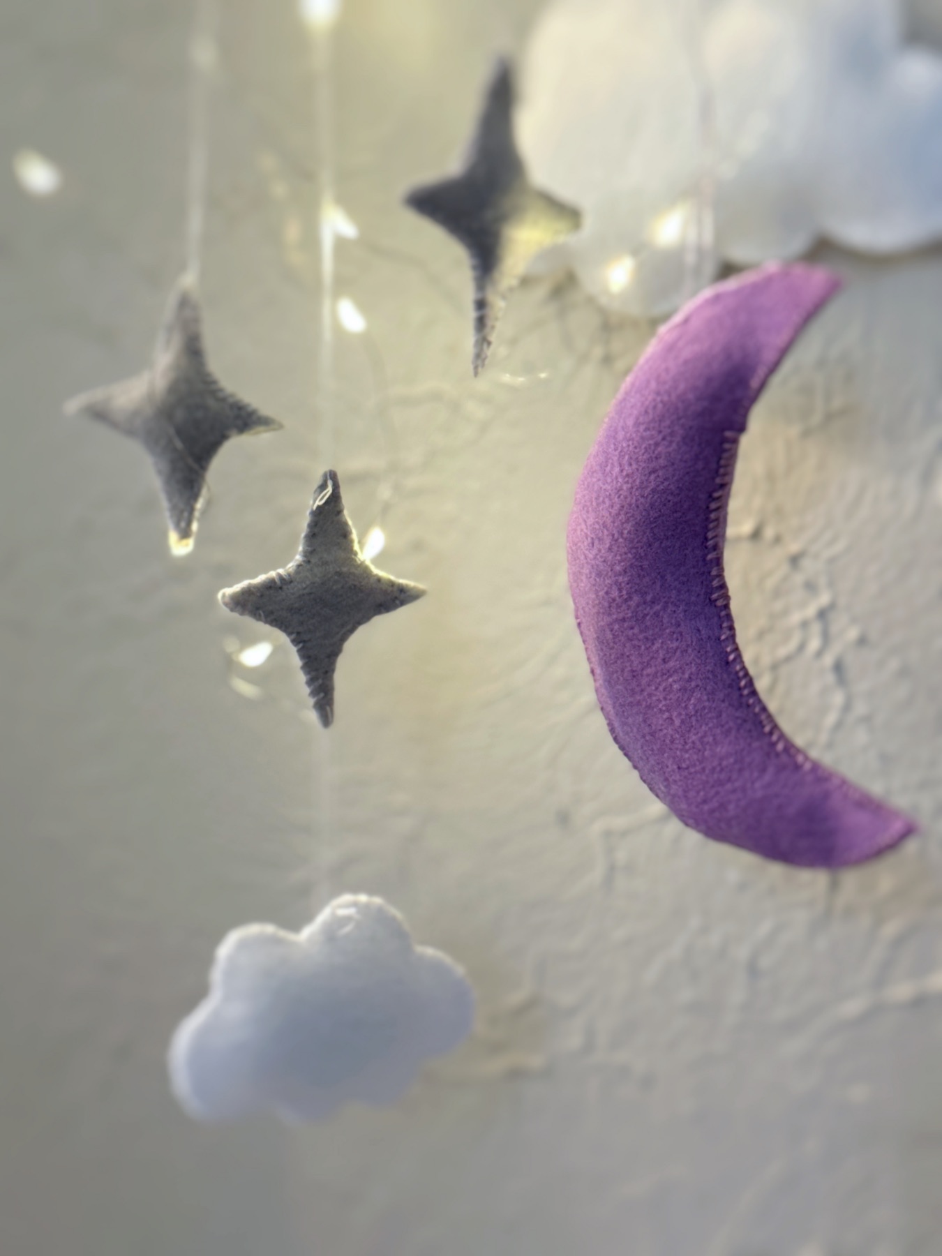 close up of felt mobile web
