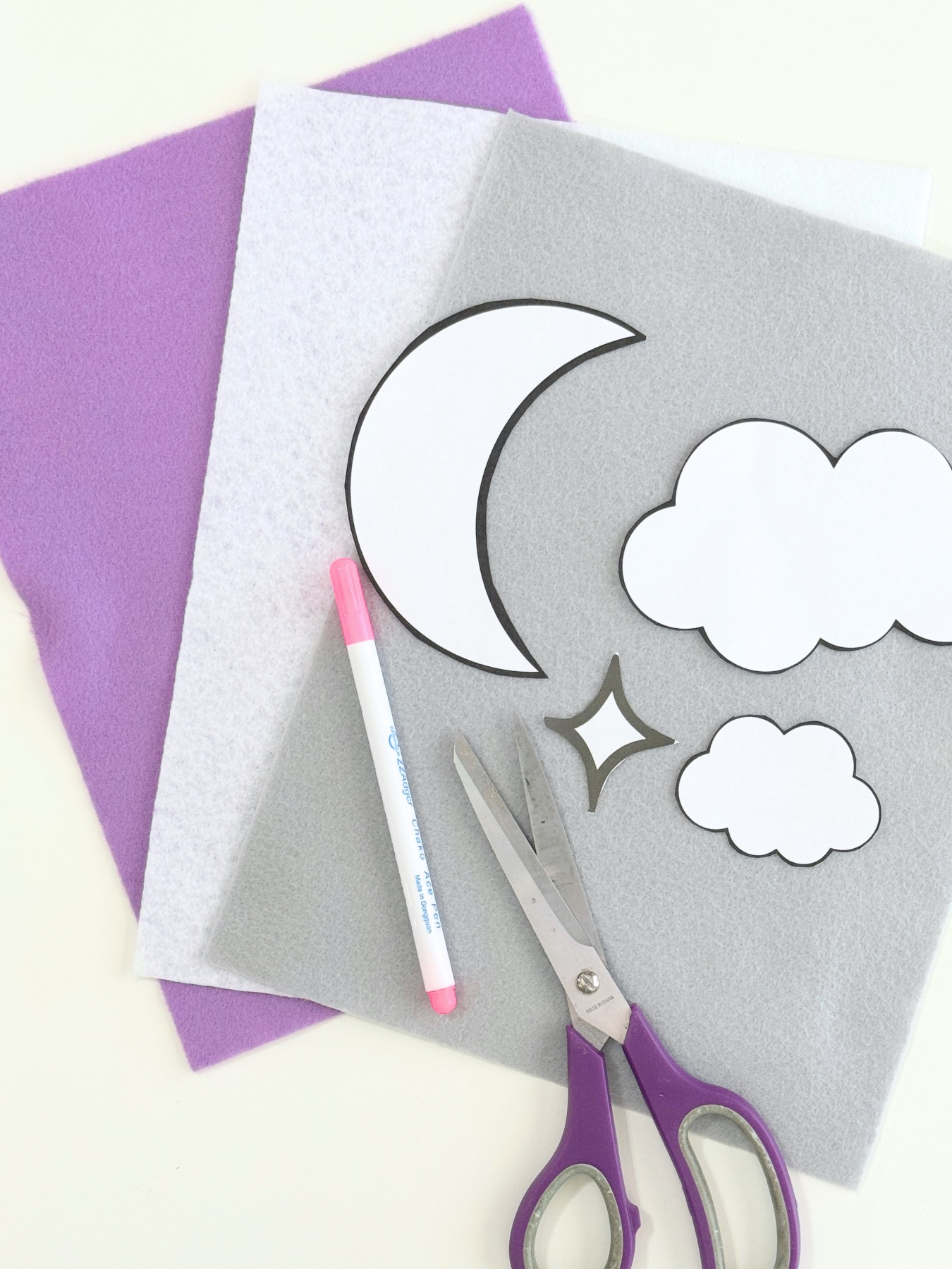 cut the felt templates web