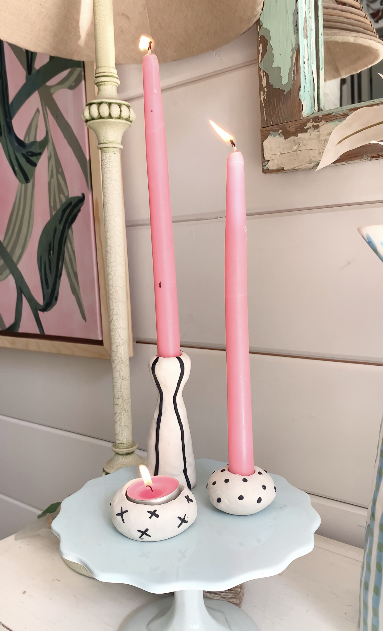 bella branch diy candle holders