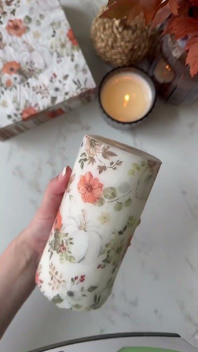decoupage candles diy pop shop america