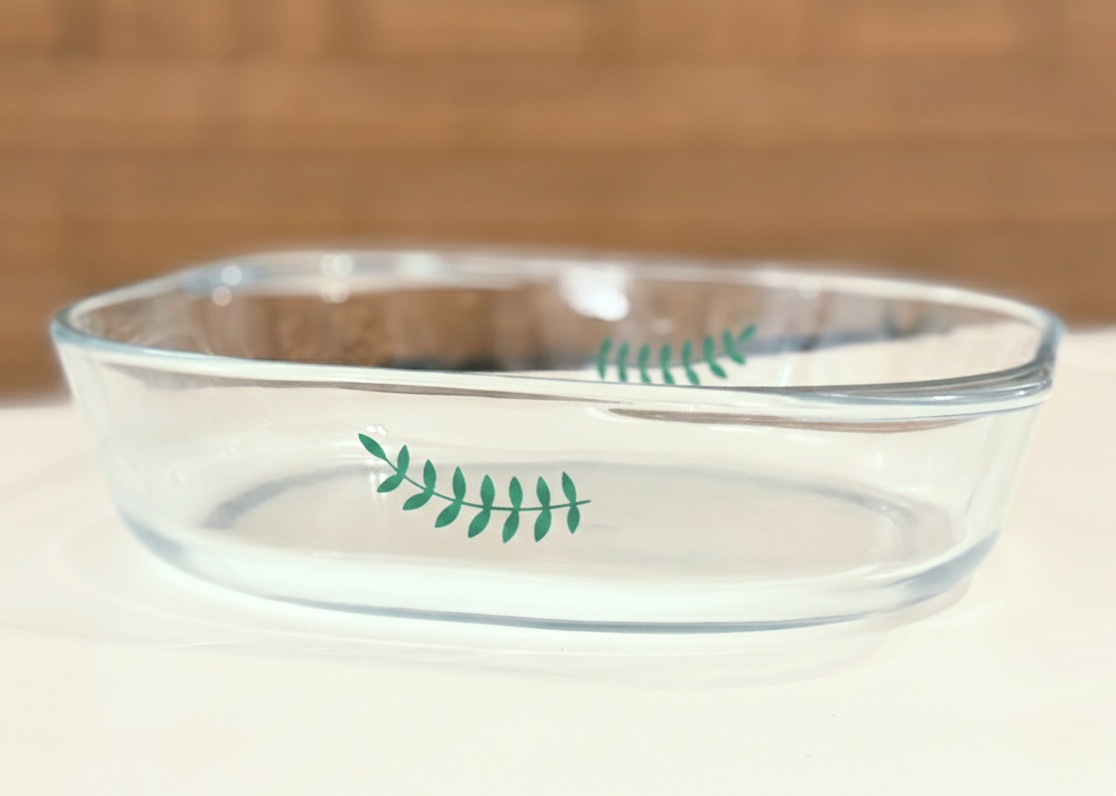 glass painted bakeware dish tutorial pop shop america