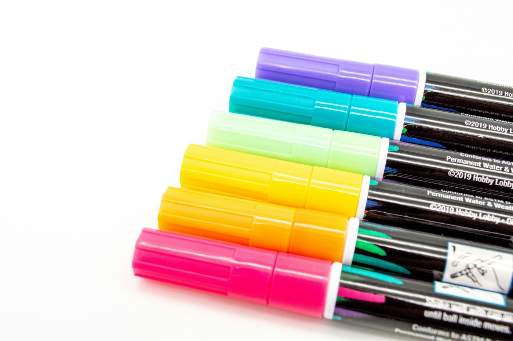 close up of paint pens pop shop america