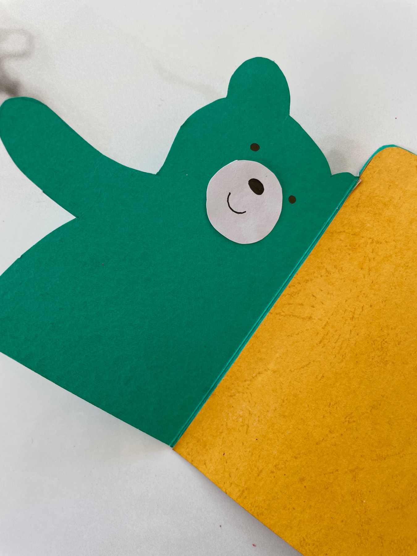 bear and bunny card close up