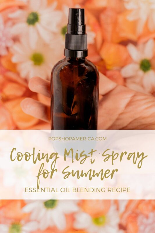 feature cooling peppermint spray